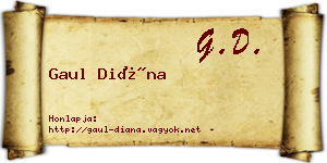Gaul Diána névjegykártya